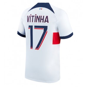 Maillot de foot Paris Saint-Germain Vitinha Ferreira #17 Extérieur 2023-24 Manches Courte